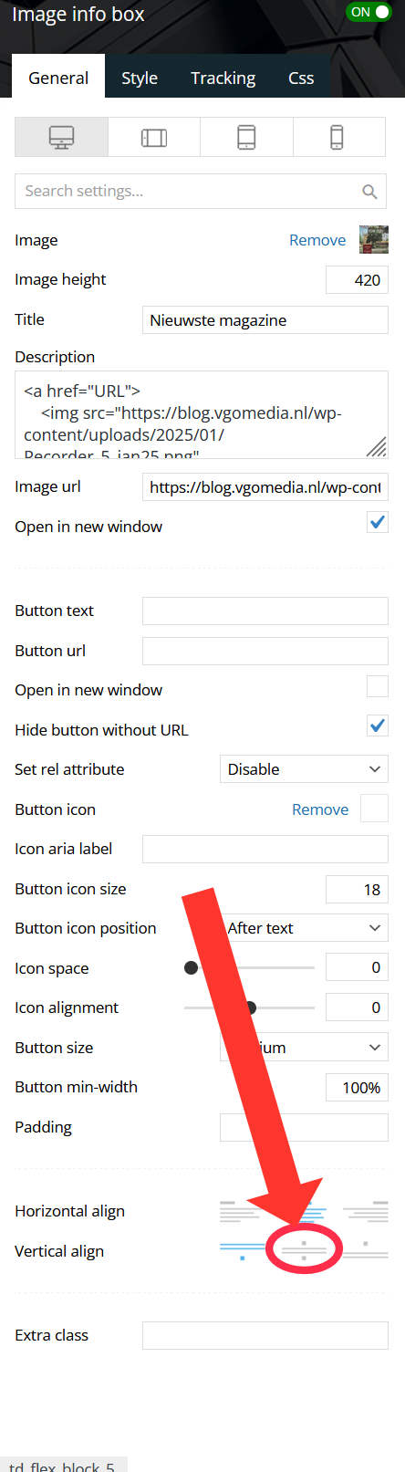 Image Box - Vertical Align - Center